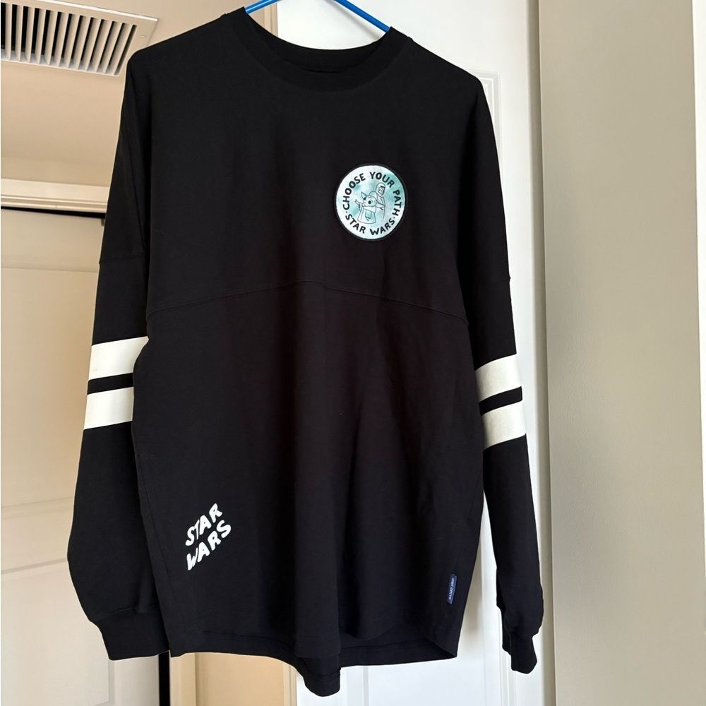 Disney Star Wars Black Long Sleeve Shirt Choose Your Path Circle -size Medium
